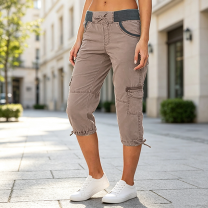 Limited-Time Offer⏰️High-Waist Cargo Capris – Lightweight & Functional Design