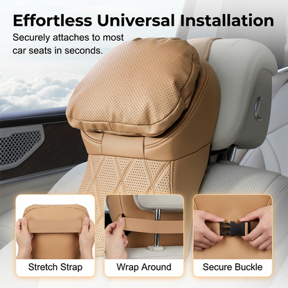 🥳HOT SALE! Aviation-Grade PU Leather Car Headrest
