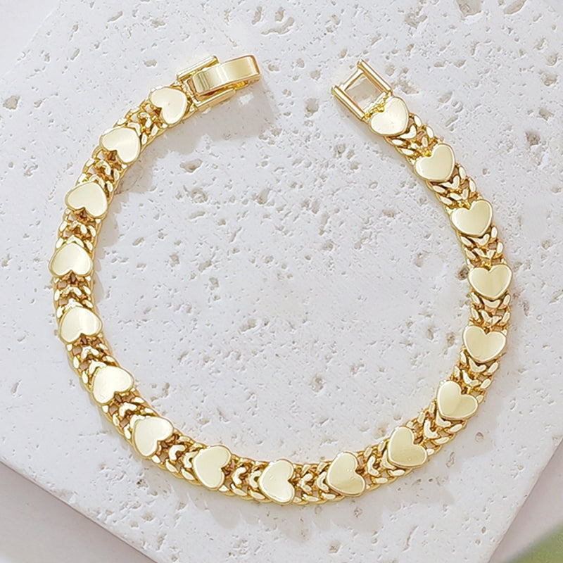 🌸Women's Elegant Heart Link Bracelet