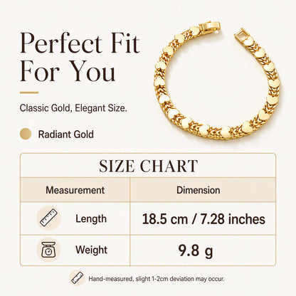 🌸Women's Elegant Heart Link Bracelet