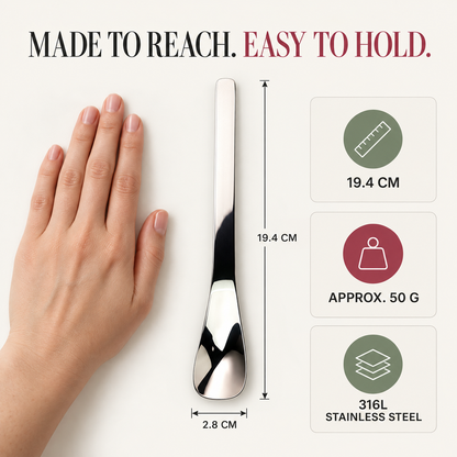 🥄Long-Handle 316L Stainless Steel Dessert Spoon