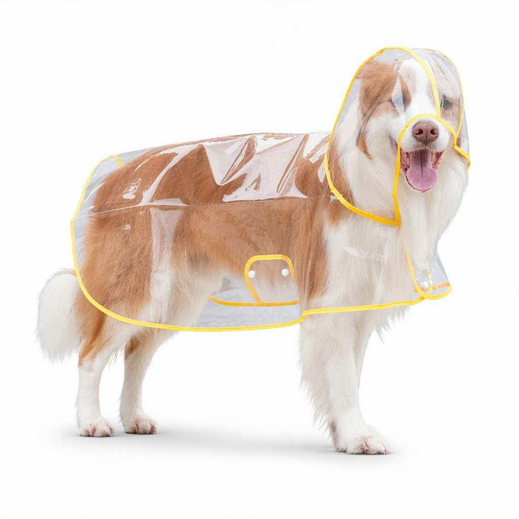 🌧️ Transparent Waterproof Dog Raincoat – XS to 8XL