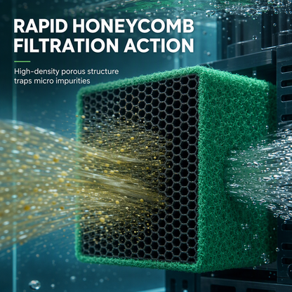 🐠💧 50% OFF! Activated Carbon Filter Cube – honeycomb filtration clears cloudy water, removes odors. Anti-crumble block for crystal-clear aquarium! 🛡️✅