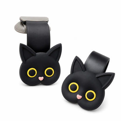 📢📢50%  OFF !! ⏰Universal Cartoon Cat Car Seat Headrest Hook Backseat Organizer Hanger for Vehicle Storage