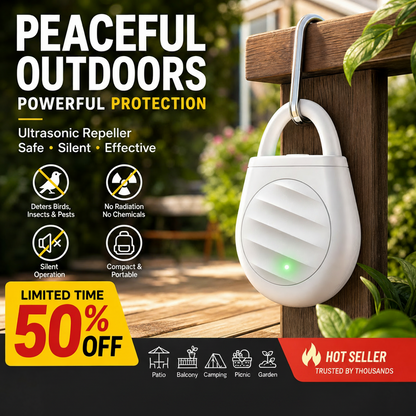 🔥Buy 3 get 2 free！🐦No more trouble from birds, beasts and locusts！Portable Ultrasonic Bird Repellent Keychain